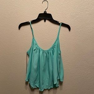 Scallop trimmed tank top